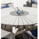 Jedálenský stôl okrúhly RIVES  150x76